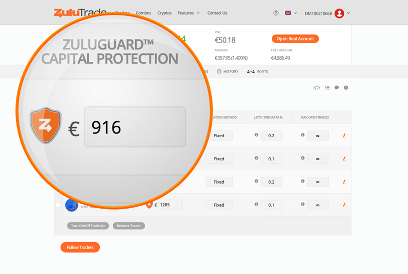 Zuluguard Account Protection Zulutrade Social Forex Trading - 
